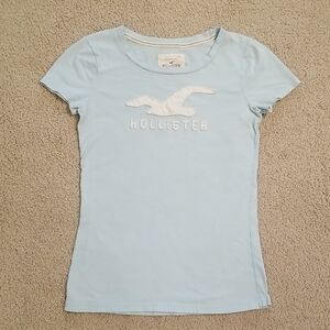 Vintage Hollister Sky Blue Baby Tee